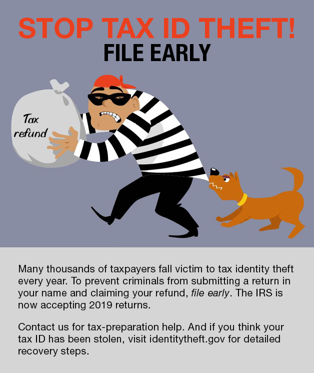 Infographic Stop Tax ID Theft Zeitlin and Associates, CPAs