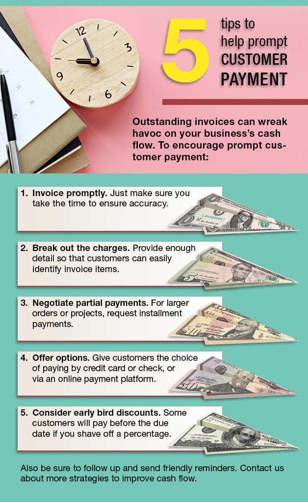 5 tips to help prompt customer payment